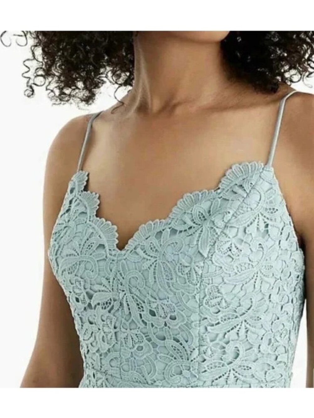 J.Crew Seafoam Green Lace Midi Dress